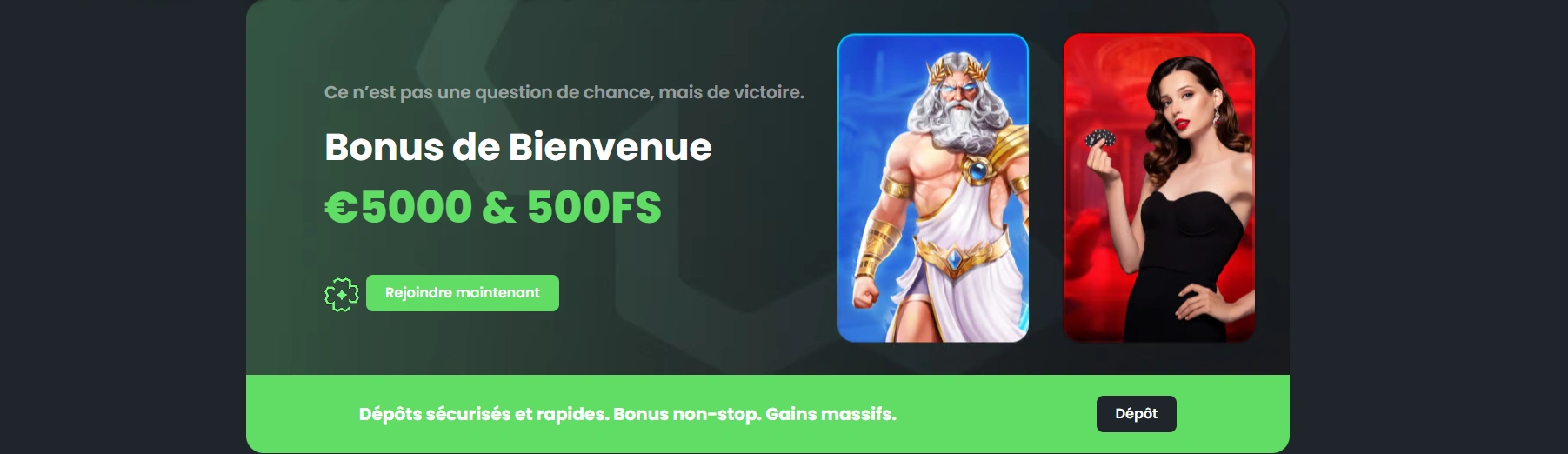 Bonus de bienvenue exclusif pour les nouveaux joueurs chez Winningz
